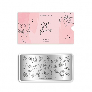plate soft flowers