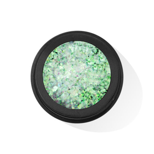flakes glitter green gold 322 - immagine 2