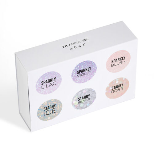 kit acrylic gel Sparkly/Starry