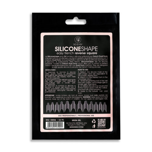 silicone shape easy french reverse square