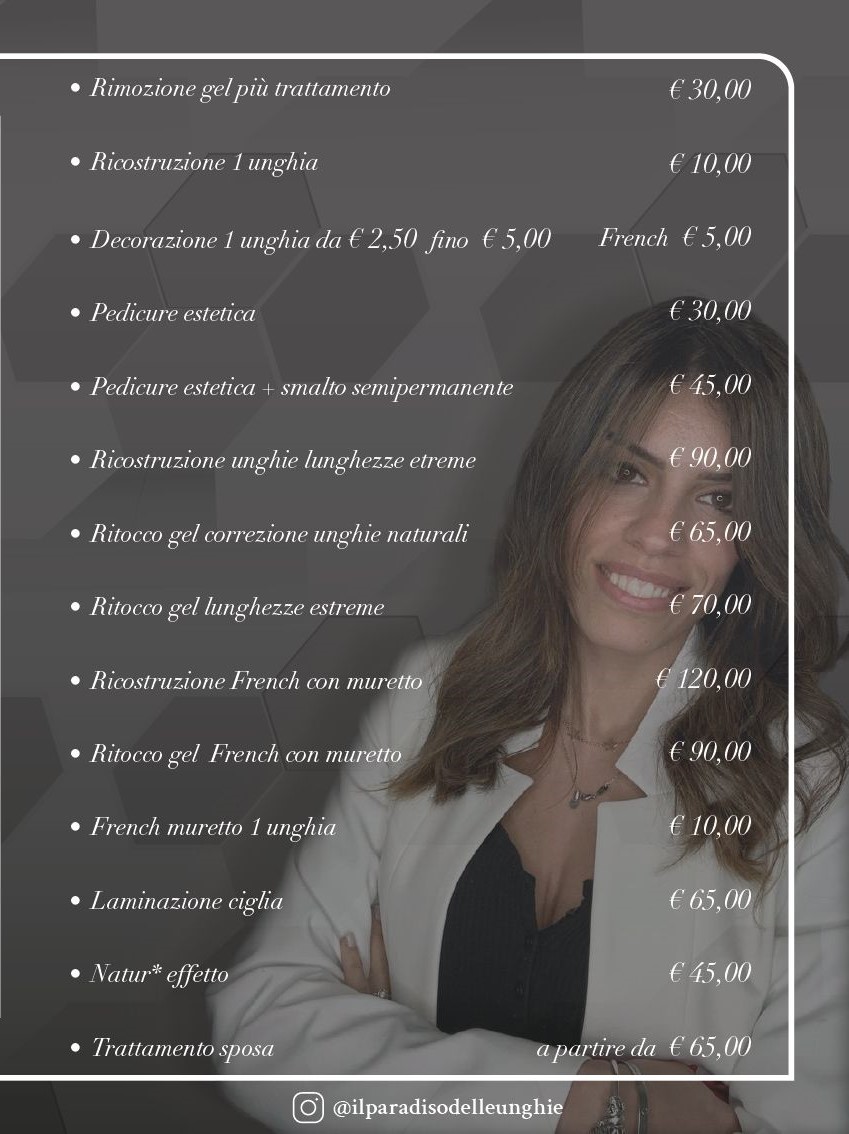 Listino prezzi 2024